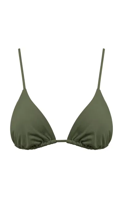 Onia Alexa Bikini Top In Green