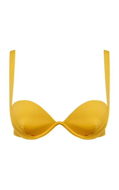 Onia Annalise Bikini Top In Yellow