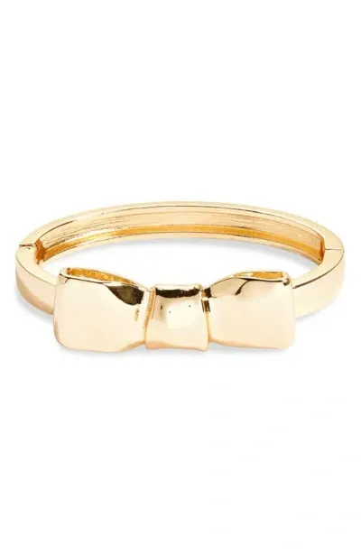 Open Edit Bow Bangle In Gold