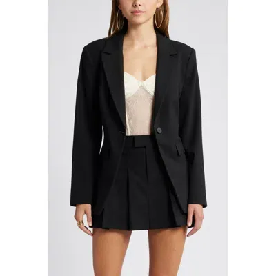 Open Edit Fitted Blazer In Black