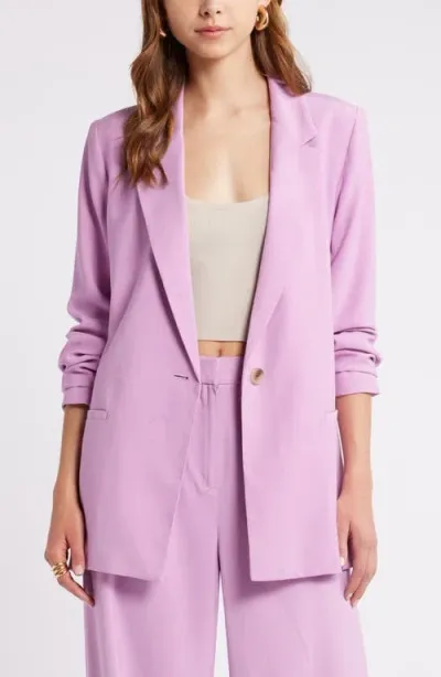 Open Edit Relaxed Fit Blazer In Pink Gale