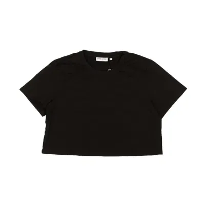 Opening Ceremony Black Blank Oc Cropped Short Sleeve T-shirt