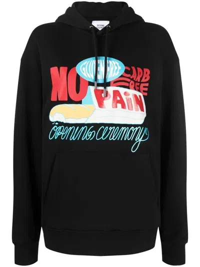 Opening Ceremony Graphic-print Hoodie In Black