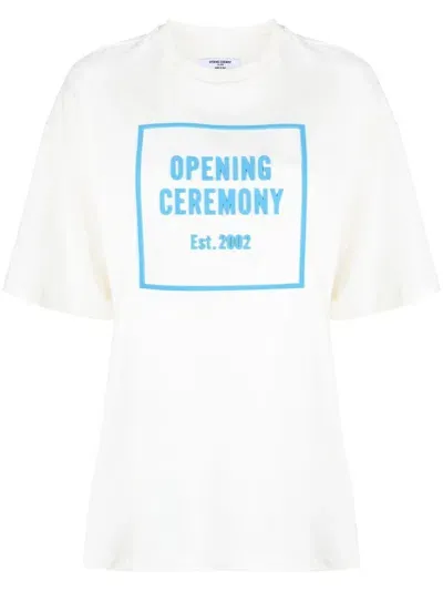 Opening Ceremony Logo-print T-shirt In Neutrals