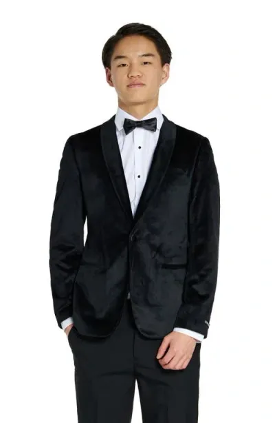 Opposuits Kids' Velvet Dinner Jacket In Black