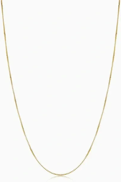 Oradina 10k Gold Bodega Box Chain In Yellow Gold