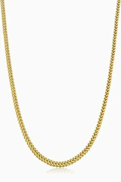 Oradina 10k Gold Medici Franco Chain Necklace In Yellow Gold