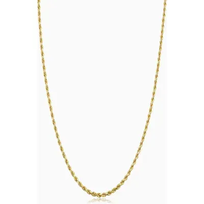 Oradina 10k Gold Roman Rope Bold Chain Necklace In Yellow Gold