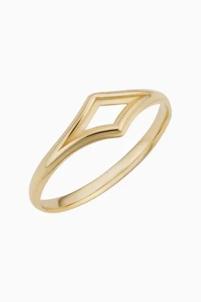 Oradina 14k Gold Goddess Stackable Ring In Yellow Gold