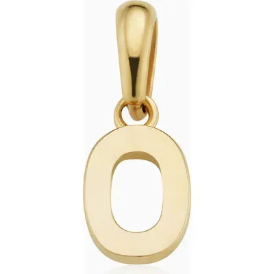 Oradina 14k Gold My Number Pendant Charm In Number 0