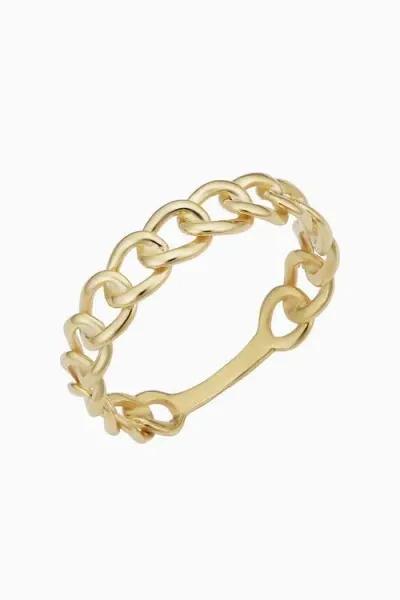 Oradina 14k Yellow Gold 1956 Curb Link Ring