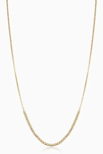 Oradina Women's 14k Yellow Gold Brilliant Ball Choker