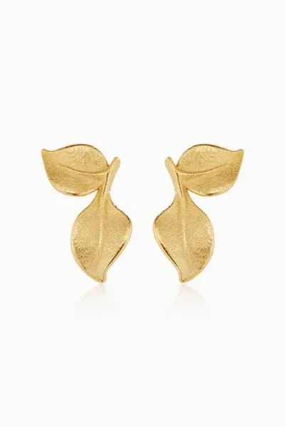 Oradina 14k Yellow Gold New Beginnings Stud Earrings