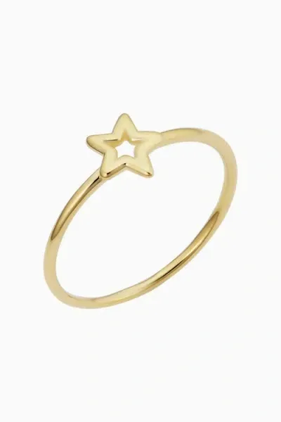 Oradina 14k Yellow Gold Star Of The Show Ring