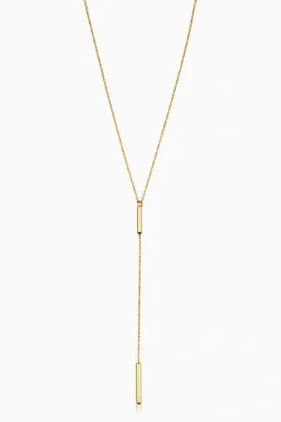 Oradina 14k Yellow Gold Vicenza Single Drop Necklace