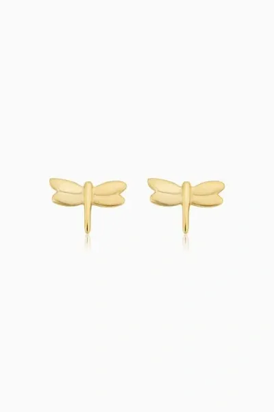 Oradina Women's 14k Yellow Gold Flora Studs