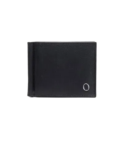 Orciani Black Calf Leather Wallet