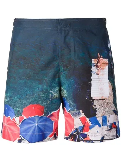 Orlebar Brown 'bulldog' Swim Shorts In Blue