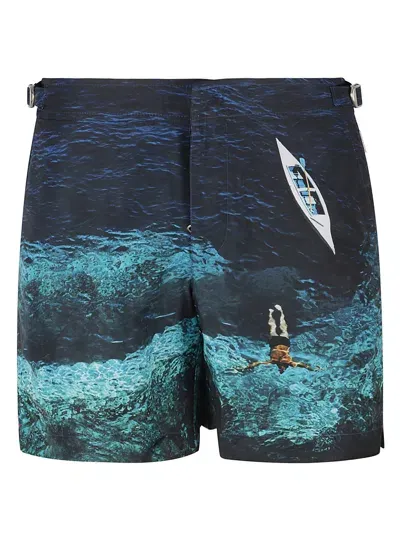 Orlebar Brown Bulldog Swim Shorts In Deep Sea