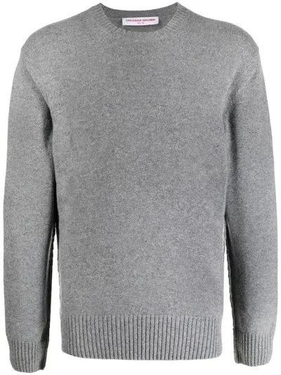 Orlebar Brown Lorca Side-tipping Jumper In Grey