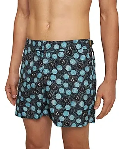 Orlebar Brown Setter Daisy Printed 4.5 Swim Trunks In Springfield Blue