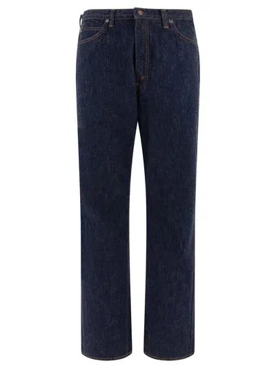 Orslow Shoe Cut Jeans In Blue