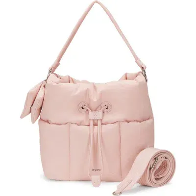 Oryany Small Pillow Nylon Bucket Bag In Baby Pink