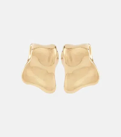 Oscar De La Renta Sculpted Clip-on Earrings In Gold