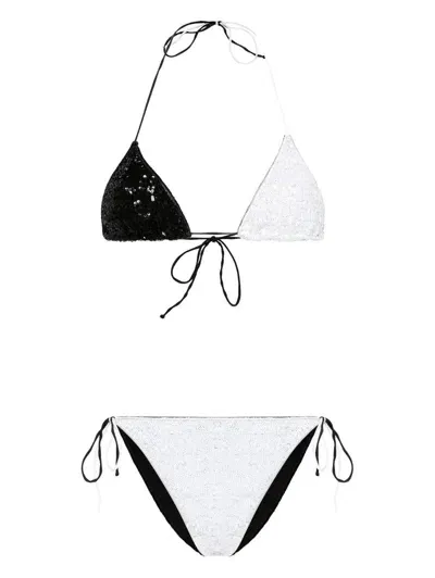 Oseree Paillette-embellished Bikini Set In Schwarz