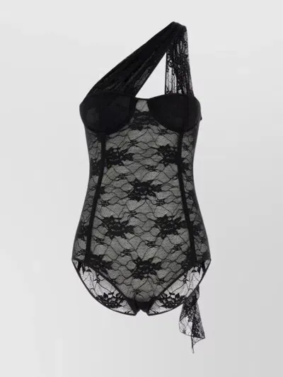 Oseree Lace Volant Body-m Nd  Female In Black