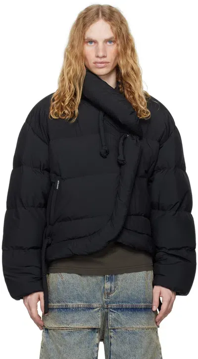 Ottolinger Black Strappy Puffer Down Jacket