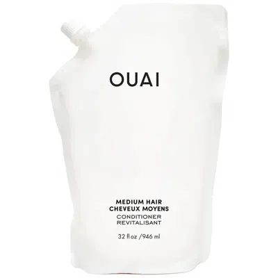 Ouai Medium Hair Conditioner Refill 946ml In White