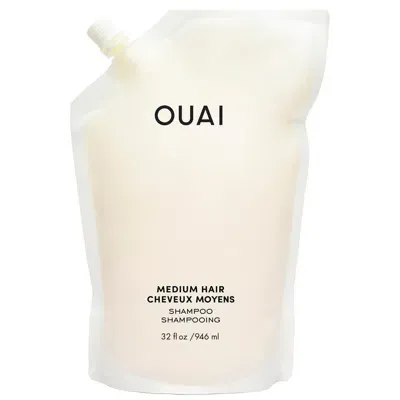 Ouai Medium Hair Shampoo Refill 946ml In White