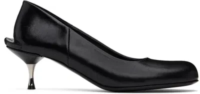 Our Legacy Black Declined Heels In True Dye Black