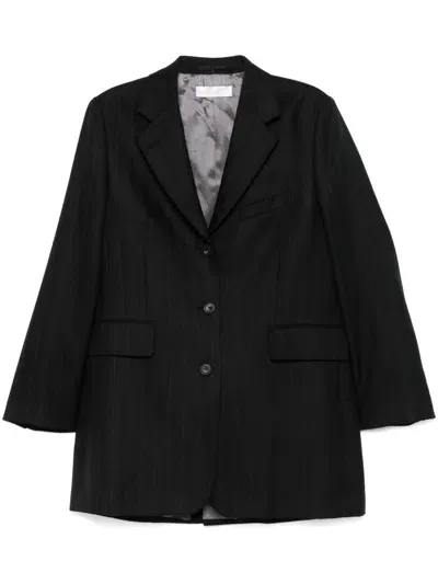 Our Legacy Queens Blazer In Maitre D Black Wool