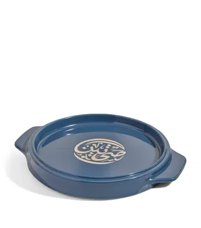 Our Place Stoneware Flipping Platter In Blue