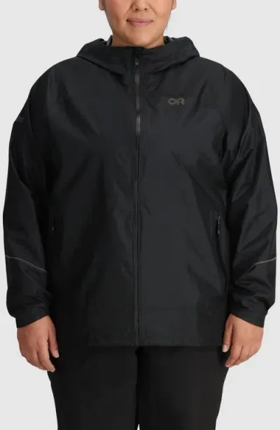 Outdoor Research Helium Rain Ultralight Jacket In Black