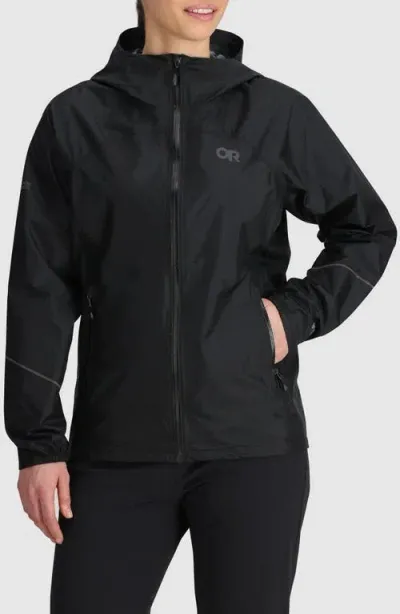 Outdoor Research Helium Rain Ultralight Jacket In Black