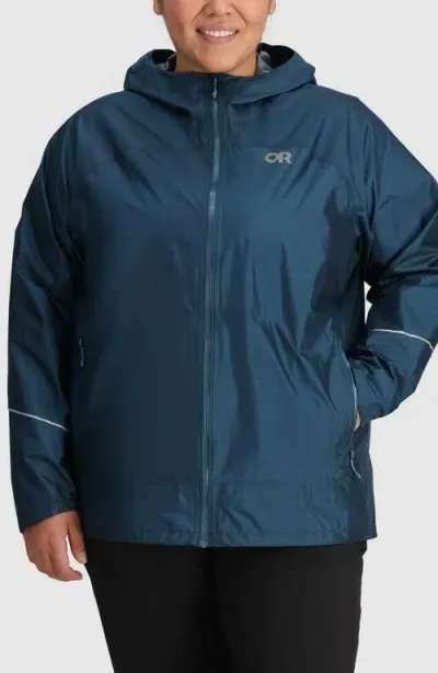 Outdoor Research Helium Rain Ultralight Jacket In Harbor