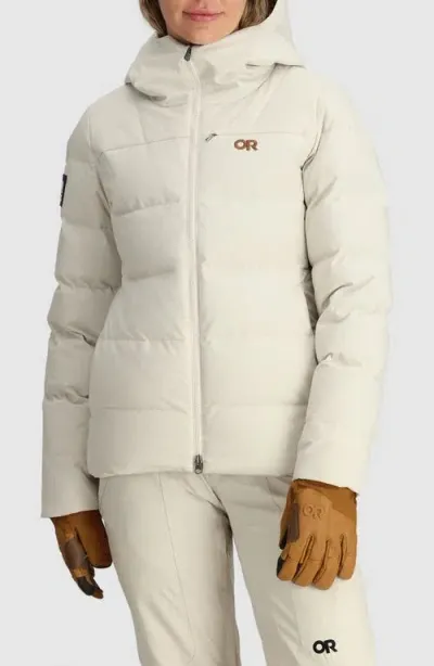 Outdoor Research Snowcrew Down Jacket In Oyster