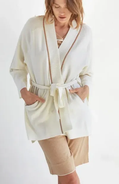 Oyun Kimono Cardigan In Vanilla