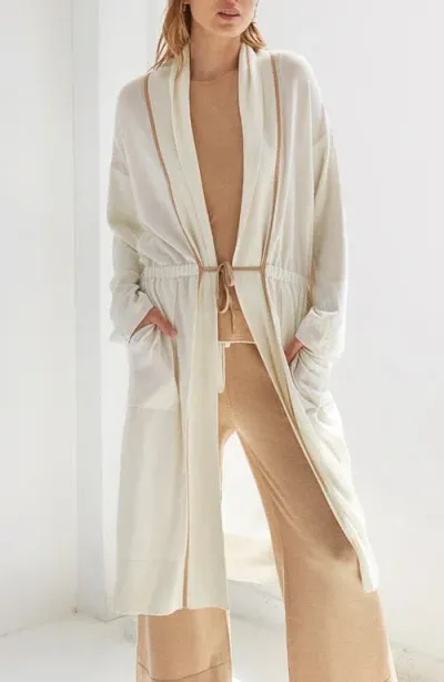 Oyun Smoking Robe In Ivory