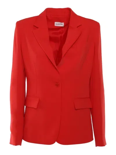 P.a.r.o.s.h . Single Breasted Corduroy Blazer In Red