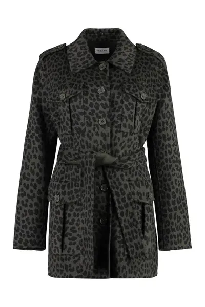 P.a.r.o.s.h Wool Blazer In Animalier