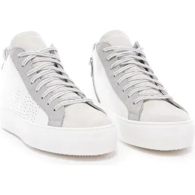 P448 The Amid High Top Sneaker In White/grey