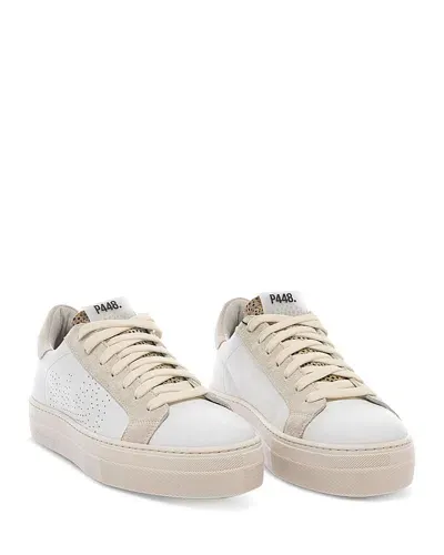 P448 Women's Thea Low Top Sneakers In White