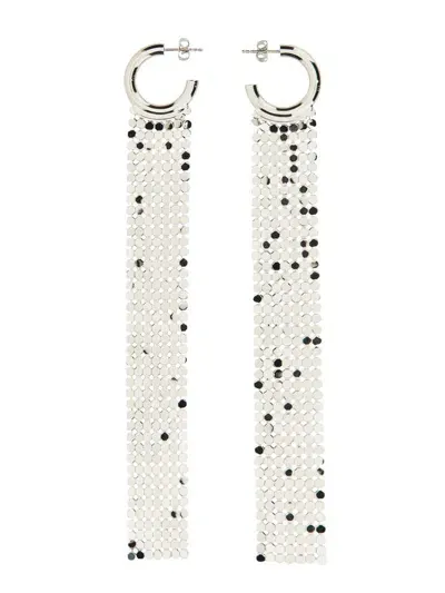 Rabanne Paco  Pixel Earrings In Silver