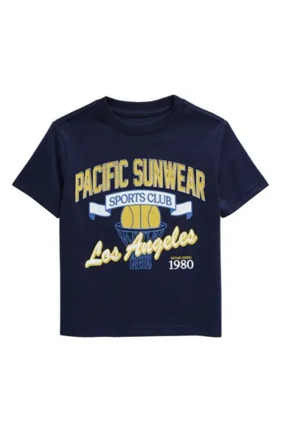 Pacsun Kids' Sports Club Graphic T-shirt In Navy