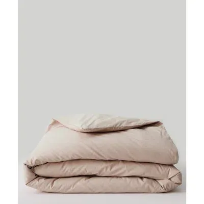 Pact Organic Cool-air Percale Duvet Cover In Oat