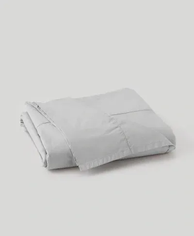 Pact Organic Cool-air Percale Flat Sheet In Lunar